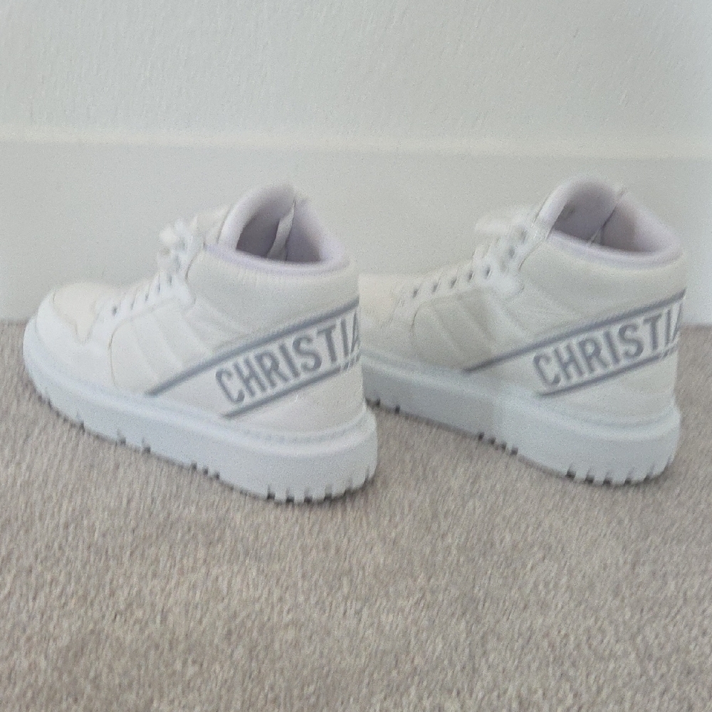 Dior White High-Top Sneakers - Picture 3 of 7